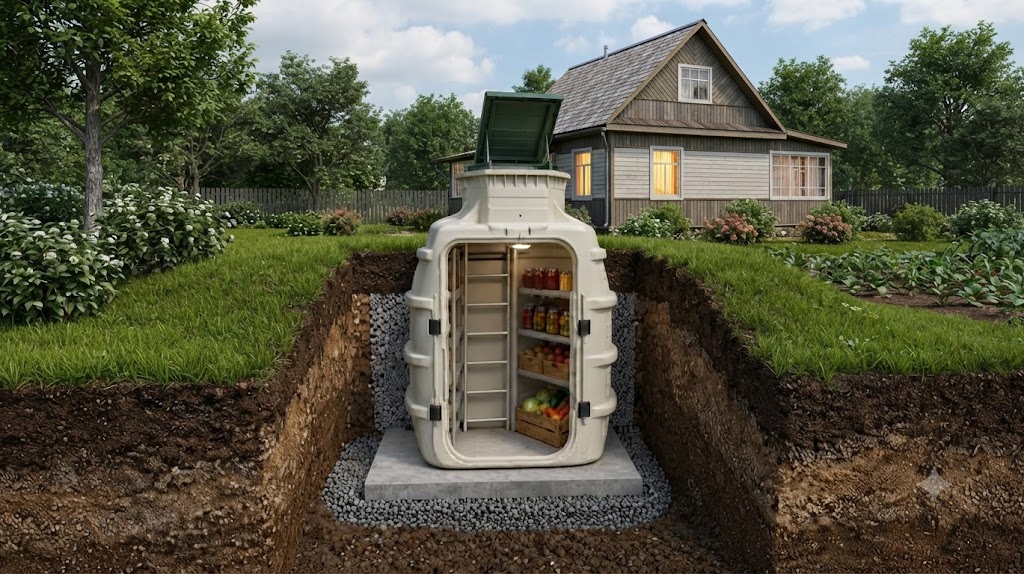 Зачем нужен пластиковый погреб на даче и почему он не всплывает